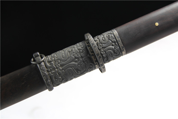 铁装汉环首刀龙泉沈广隆宝剑传统刀未开刃