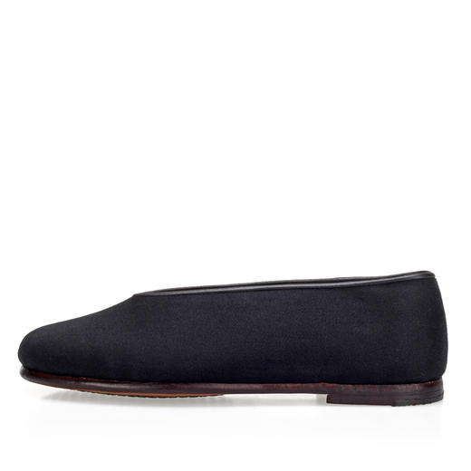 内联升【传承人作品】男鞋手工单鞋镶芯皮底手工制作皮镶芯底礼小元口布鞋7108J 商品图1