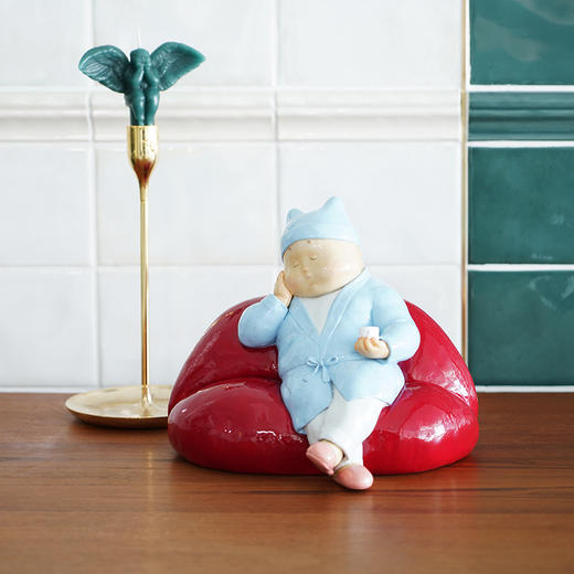 稀奇艺术|瞿广慈限量款雕塑作品《我想你了》 商品图3