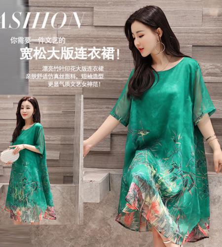 AL YYG82257 夏季甜美优雅中长款连衣裙 商品图1