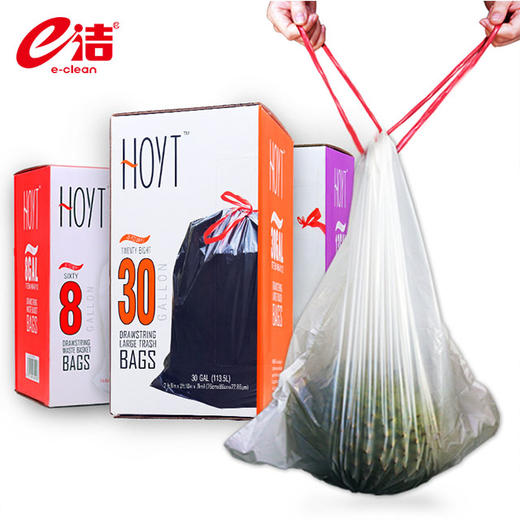 HOYT欧美标准自动收口盒装抽取式垃圾袋 商品图3
