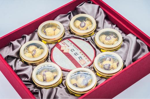 南方优品-御·囍--茶盒装 茶礼 陈皮白牡丹100克+7罐菩提珠 商品图5