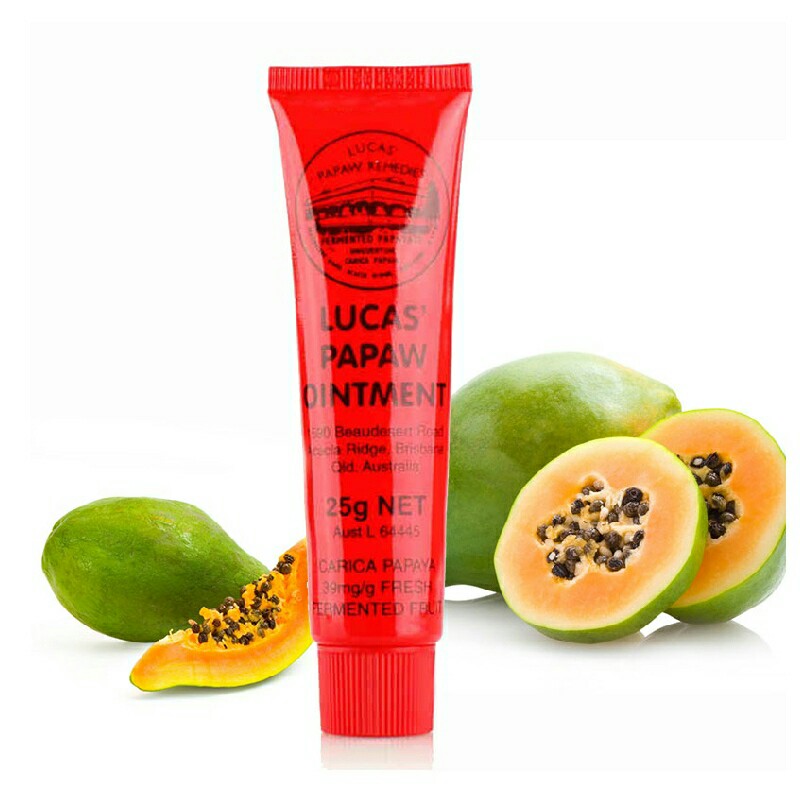 澳洲lucas木瓜膏75g番木瓜膏润唇膏万用膏霜润湿蚊虫叮咬