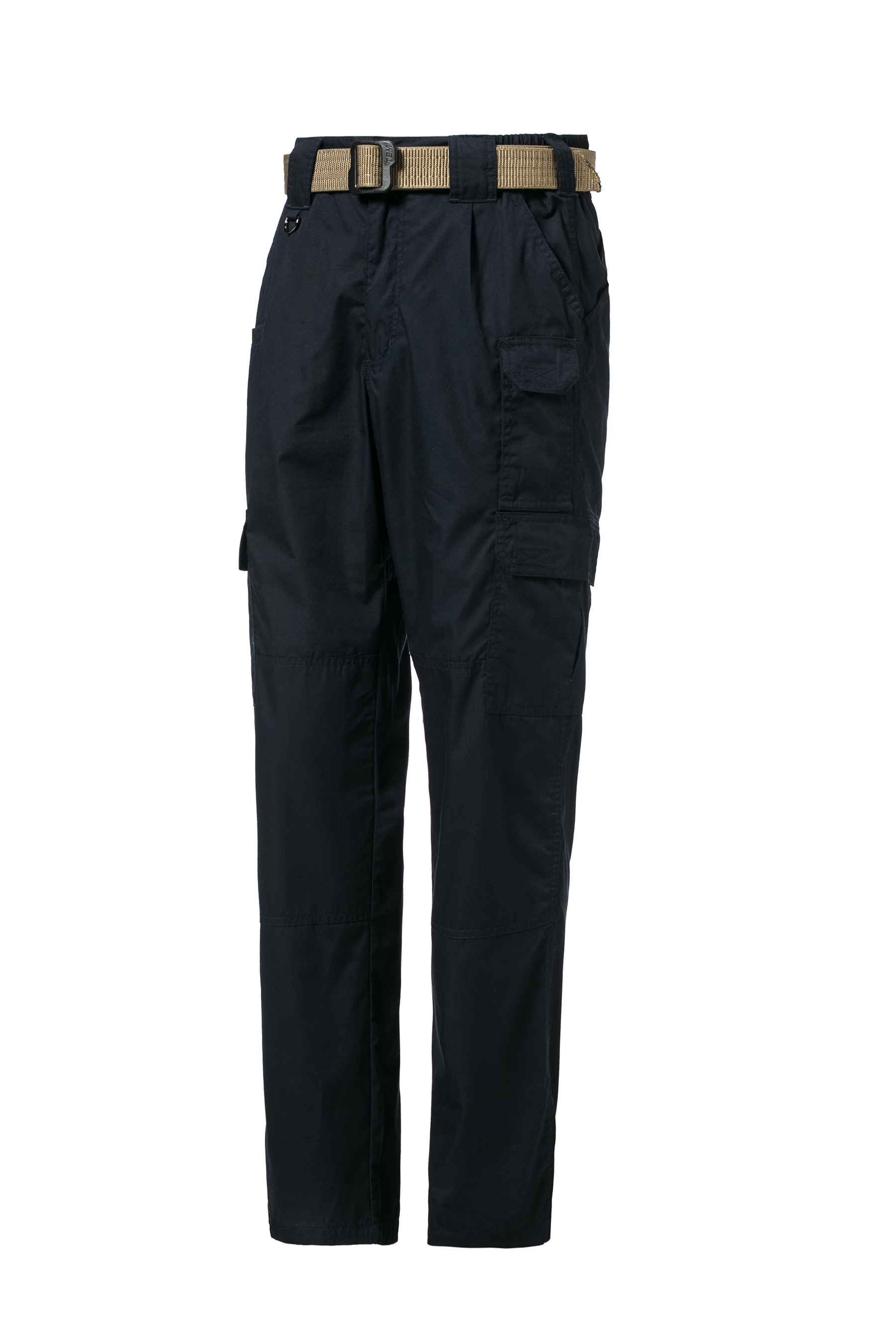 藏蓝格子布薄款作训服长裤