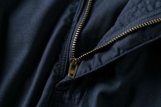 藏蓝格子布薄款作训服长裤 商品图4