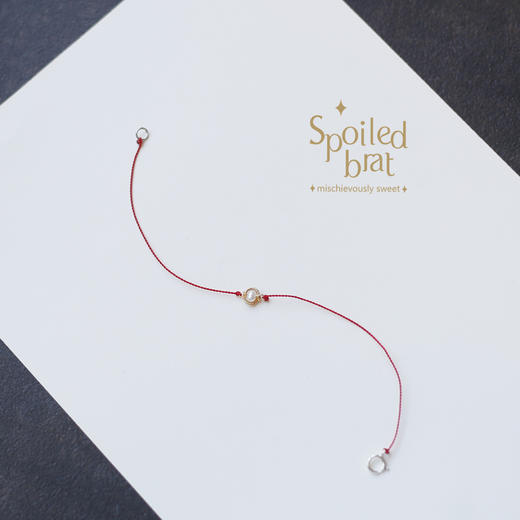 SpoiledBart Jewelry  原创设计 珍珠红绳手链 幸运手链 商品图1