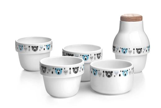 包邮 Artiart 积木杯五件套  陶瓷下午茶具 一杯装下一餐下午茶 商品图0