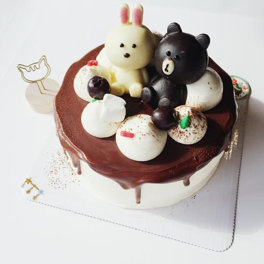 line主题蛋糕【布朗熊&Baby兔】（6寸、8寸、10寸） 商品图0