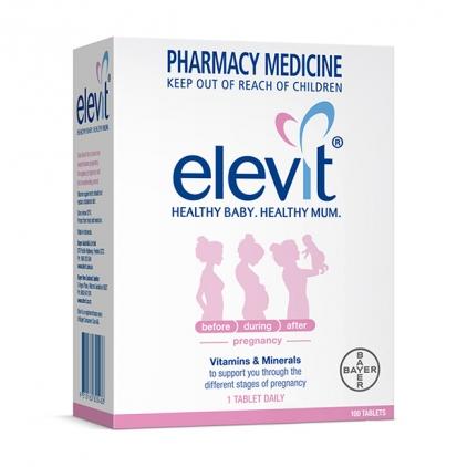 bayer Elevit爱乐维 备孕前中后期叶酸孕妇营养复合维生素100片 Elevit 100 tablets 商品图0