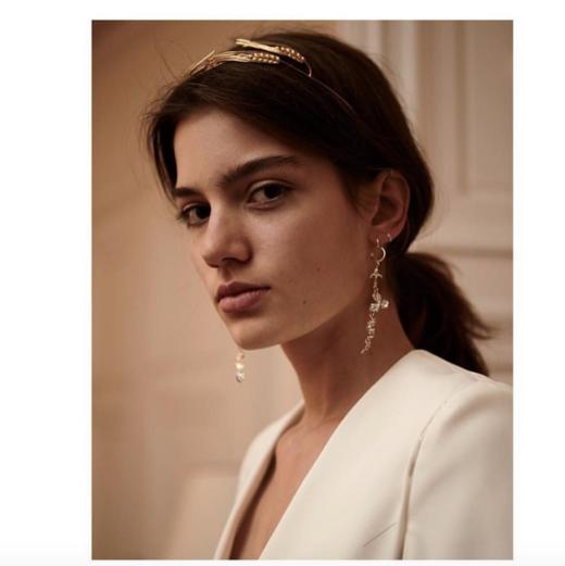 北京仓｜CÉCILE BOCCARA-Tiara-黄金色 发饰［法国设计师］ 商品图3