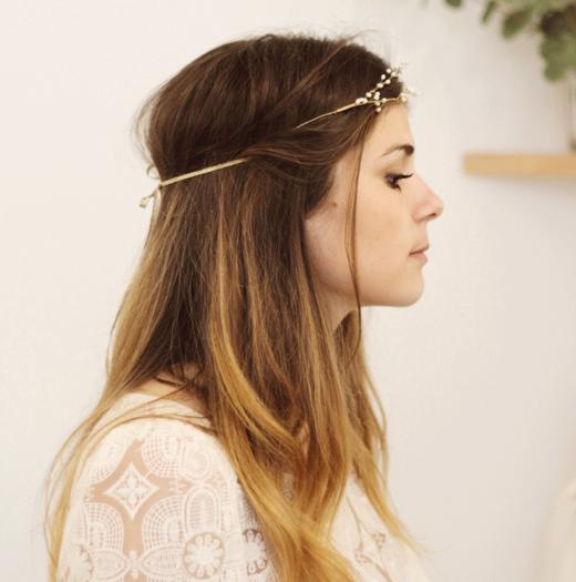 北京仓｜CÉCILE BOCCARA-Dalila-玫瑰色珍珠 发饰（项圈）［法国设计师］ 商品图4