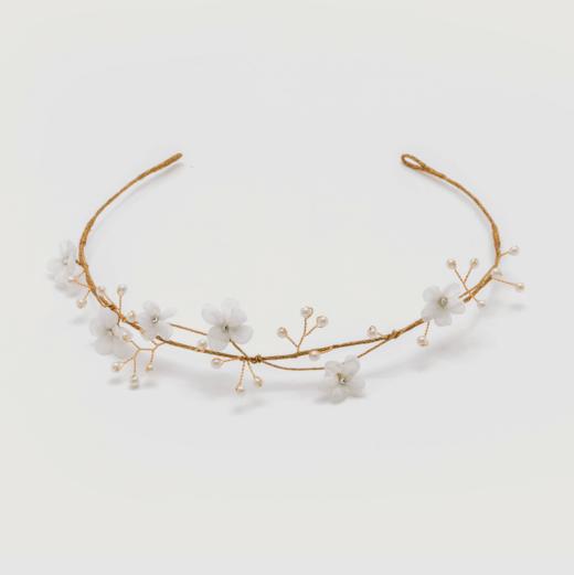 北京仓｜CÉCILE BOCCARA-Lyre-象牙白色 发饰（项圈）［法国设计师］ 商品图1