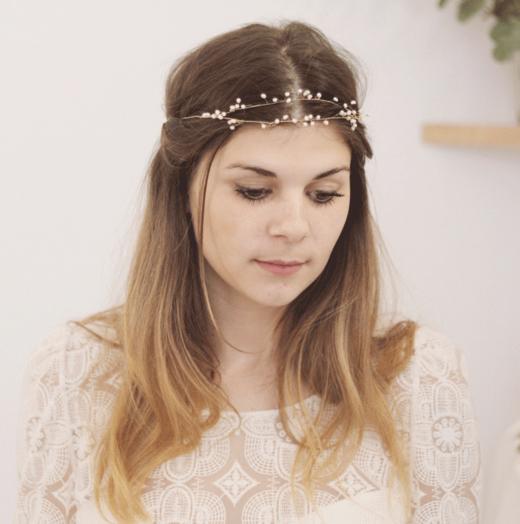 北京仓｜CÉCILE BOCCARA-Dalila-玫瑰色珍珠 发饰（项圈）［法国设计师］ 商品图0