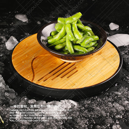 璟竹干冰盘系列-4种型号 圆盘24厘米，20厘米，方盘白色黑色 商品图2