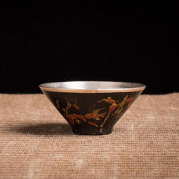 七易 传统徽州工艺菠萝漆手作杯 品茗杯