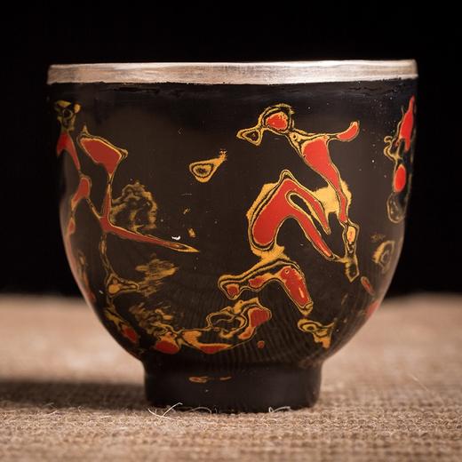七易 传统徽州工艺菠萝漆手作杯 品茗杯 商品图1