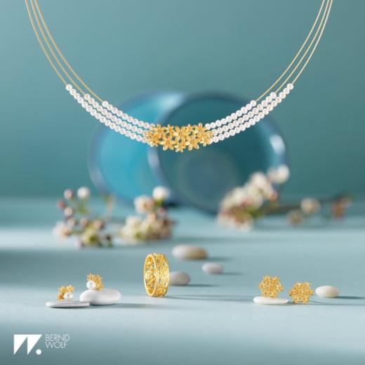 北京仓｜BERND WOLF-Triflores-珍珠 耳环［德国设计师］ 商品图3