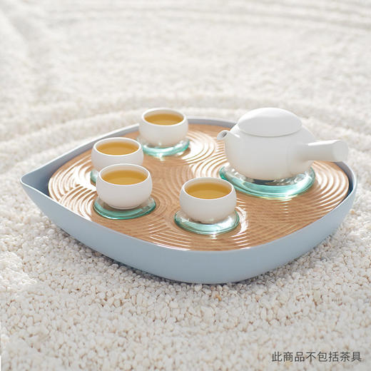 哲品 扑通竹制日式茶盘套装储水式茶台家用简约托盘功夫茶道茶海 商品图0
