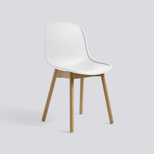 预售 - 丹麦【HAY】NEU13 椅子 抛光橡木腿 塑料座椅不带扶手 商品图1