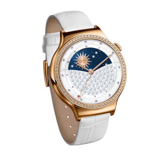 huawei watch智能手表 星月系列(施华洛世奇人造宝石 白)多表盘 微信