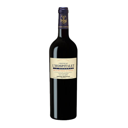 吉哈伯通豪斯古堡珍藏红, 法国 克拉普AOP GÉRARD BERTRAND Château l’Hospitalet Réserve Rouge, France La Clape AOP 商品图0
