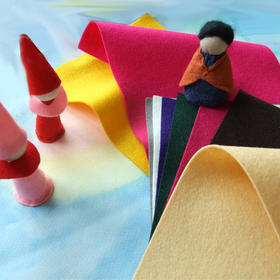 华德福手工材料 莫丘利羊毛毡 手工DIY材料 20*30cm 淘宝店铺华德福小镇