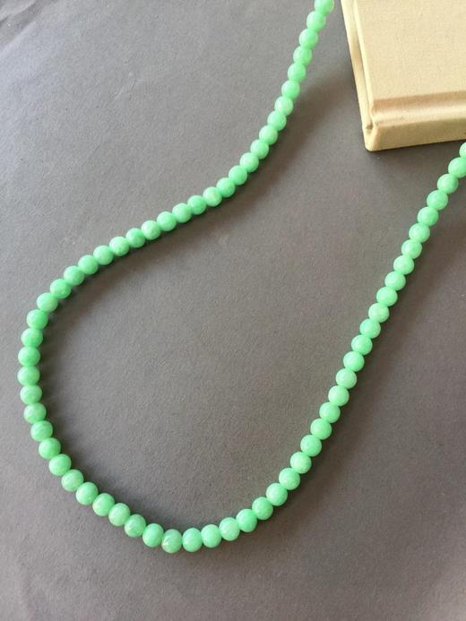 翡翠糯种苹果绿珠串108珠 商品图2