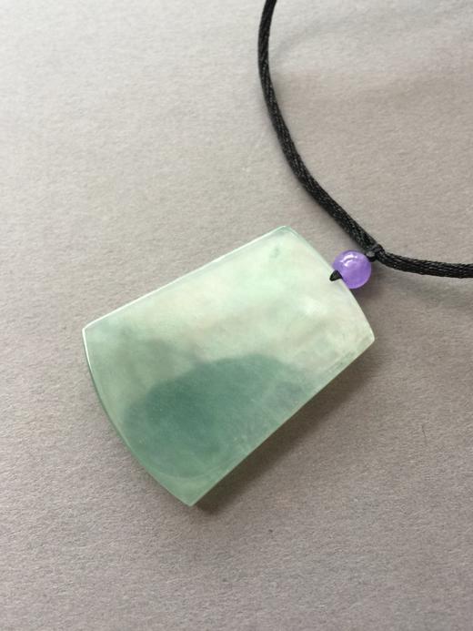 翡翠冰种晴水飘花不动尊菩萨牌 商品图4