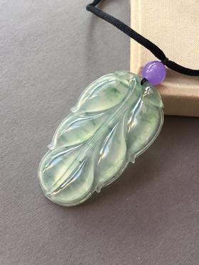 翡翠冰种飘花叶子