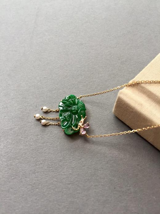 翡翠和和美美锁骨链 商品图1