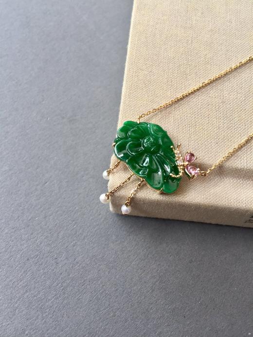 翡翠和和美美锁骨链 商品图2