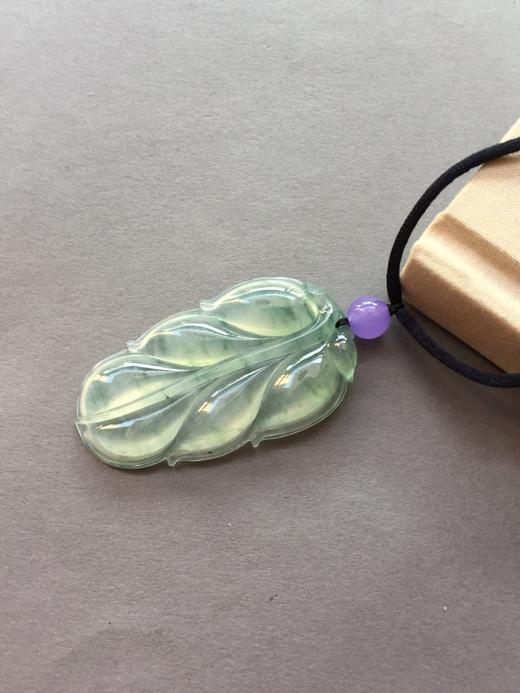 翡翠冰种飘花叶子 商品图2