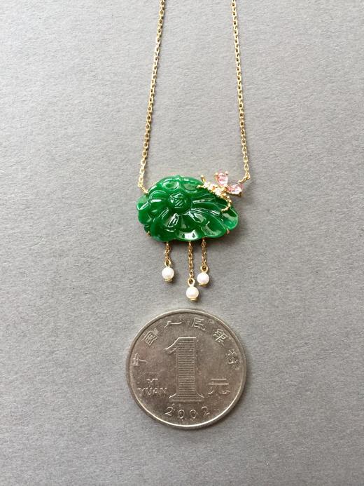 翡翠和和美美锁骨链 商品图4