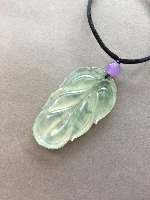 翡翠冰种飘花叶子 商品图4