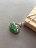 18k白金钻石镶嵌翡翠冰种阳绿如意 商品缩略图0