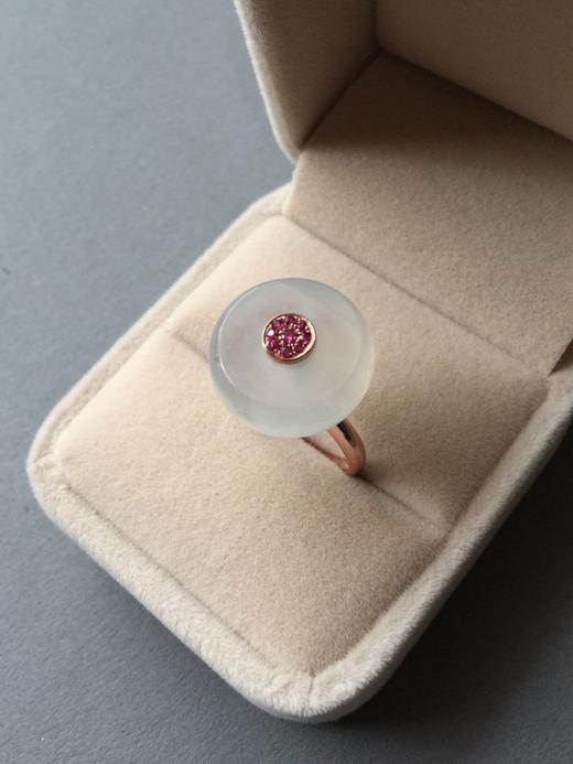 冰种翡翠转运珠戒指 商品图2