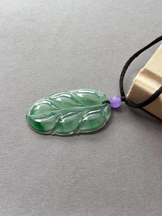 翡翠冰种飘阳绿叶子 商品图1