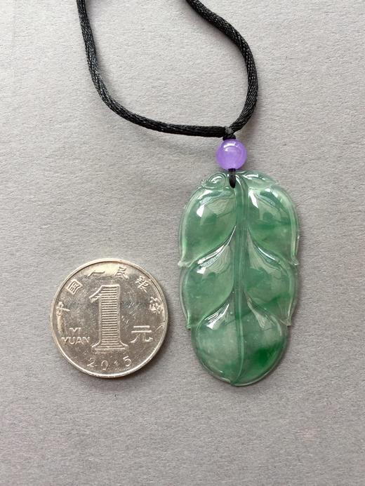 翡翠冰种飘阳绿叶子 商品图3