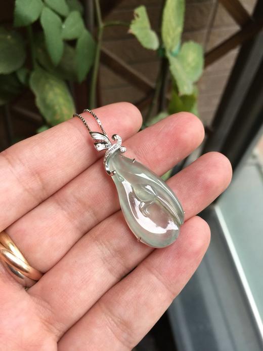 小荷才露尖尖角，早有蜻蜓立上头18k白金钻石镶嵌 商品图0