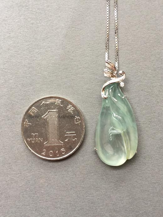 小荷才露尖尖角，早有蜻蜓立上头18k白金钻石镶嵌 商品图1