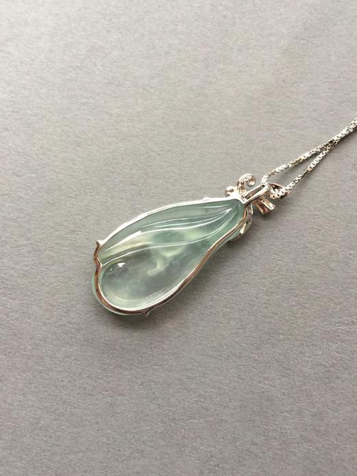 小荷才露尖尖角，早有蜻蜓立上头18k白金钻石镶嵌 商品图3