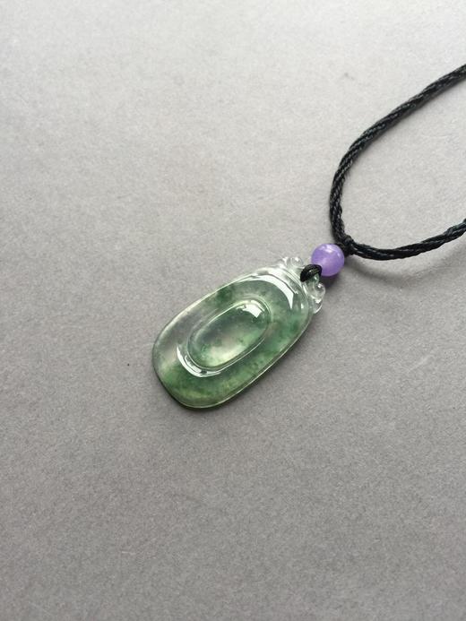 翡翠玻璃种飘花福在眼前