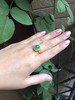 冰种翡翠阳绿蛋面戒指18k黄金珍珠镶嵌 商品缩略图1