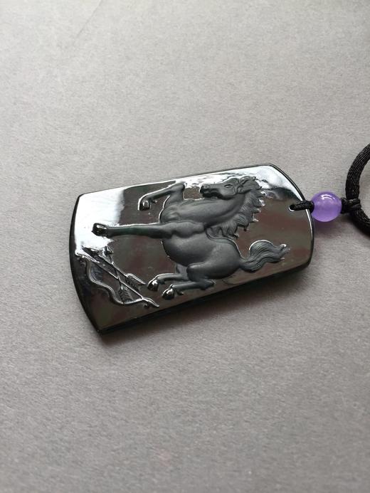 翡翠冰种蓝水马牌 商品图4