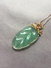 设计师款翡翠冰种浅阳绿叶子18k黄金钻石镶嵌 商品缩略图4