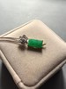 翡翠冰种阳绿方块和和美美18k白金钻石镶嵌 商品缩略图2