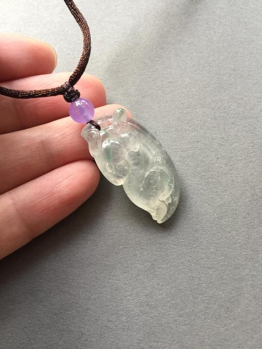 翡翠玻璃种玉兔 商品图4