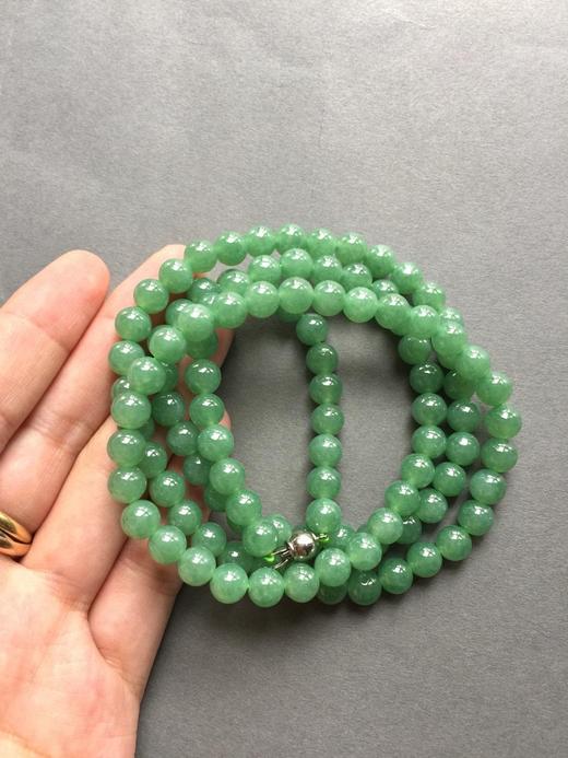 翡翠满绿珠串108珠 商品图1