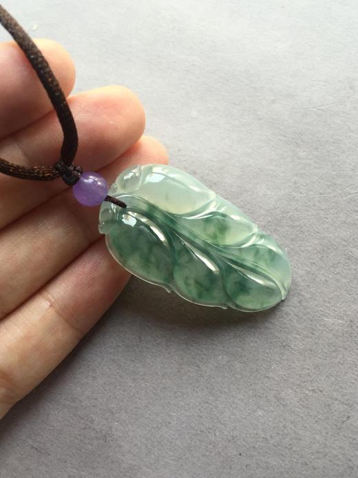 翡翠冰种飘花叶子 商品图1