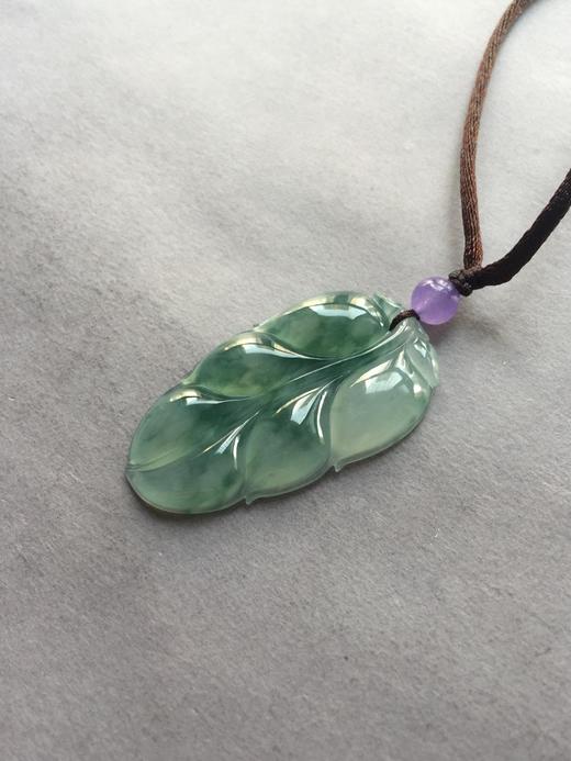 翡翠冰种飘花叶子 商品图3